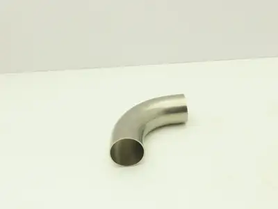 G2WC200H 2" OD Butt Weld Vacuum Tube 90° Radius Elbow SS A= 4.06" B= 3" Lot of 5
