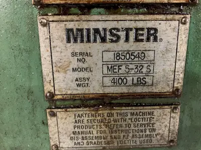 MINSTER MEF5-32 Feeders, Servo | PressTrader Limited (7)