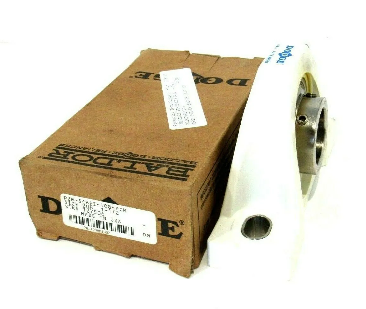 NEW DODGE P2B-SCBEZ-108-PCR PILLOW BLOCK BEARING P2BSCBEZ108PCR