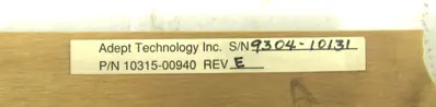 USED ADEPT TECHNOLOGY INC 10315-00940
