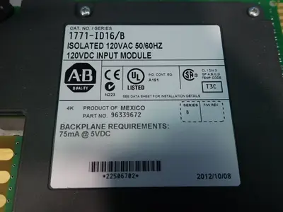New | in-Stock ALLEN BRADLEY 1771ID16/B Input / Output Modules | HGR 24 #733388
