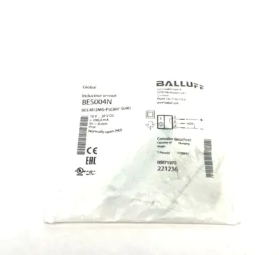 New | in-Stock Balluff Inductive Proximity Sensor PNP NO Non-Flush Proximity Sensors Michigan US | Maverick Industrial Sales #1418957