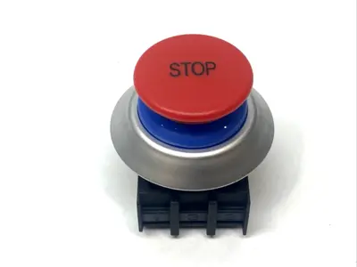 USED FREY MASCHINENBAU LIGHTED PUSH BUTTON, RED, STOP BUTTON M2F