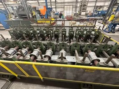 10 & 12 STAND X 2" BRADBURY SIDE BY SIDE U JOINT DRIVE ROLLFORMER: YOBRO #24947
