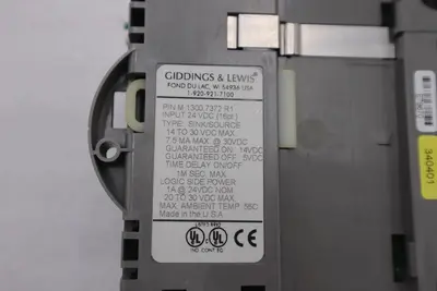 GIDDINGS & LEWIS M.1300.7372 R1 Input Module 24VDC SINK/SOURCE STOCK 626-D