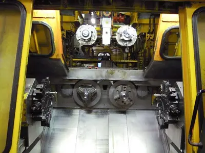 USED WEISSER FR 23Q-2 DOUBLE SPINDLE CNC Ø 355 X 430 MM