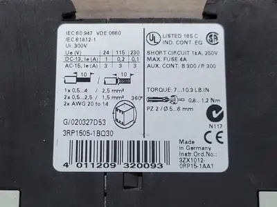 USED SIEMENS 3RP1505-1BQ30