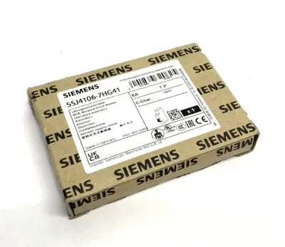 USED SIEMENS MINIATURE CIRCUIT BREAKER 1-POLE 6A