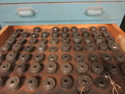 9127-150 Antique Vintage Turks Head Engraved & Forming Rolls Collection of 1,750