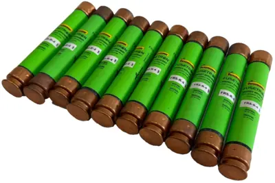 NEW LOT OF 10 BUSSMANN FRS-R-4 TIME DELAY FUSES FRSR4