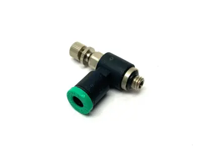 USED PARKER MINIATURE FLOW-CONTROL FITTING 10-32 THREAD 5/32" TUBE