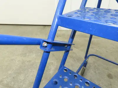 Ballymore Rolling Ladder 4 Step 10" Work Platform 38" Top Step 300lbs 24" W
