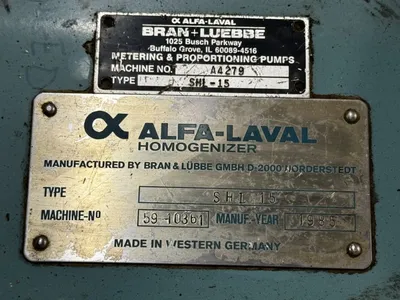 Used ALFA LAVAL SHL 15 Chemical & Process Equipment Ohio US | HGR 24 #728749
