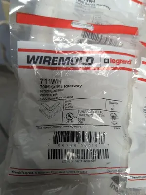New | in-Stock WIREMOLD 711WH Miscellaneous Equipment (Electrical & Power) | Surplus Asset Holdings #1189730