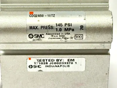 USED SMC COMPACT PNEUMATIC CYLINDER