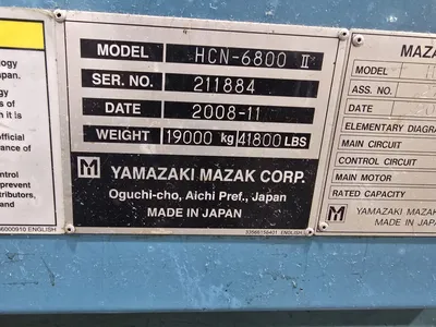 2008 MAZAK HCN 6800-II CNC Machining Center, Horizontal | N & R Machine Sales (12)