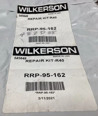 Wilkerson RRP-95-162 Repair Kit-R40 “as pictured” 6C-12
