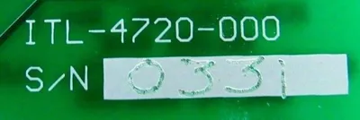 NEW ITL ITL-4720-000 CIRCUIT BOARD 4720-000 ITL4720000