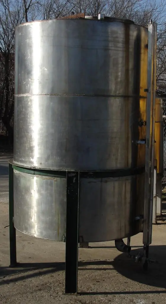 SPC9220  Tank 600 gallon vertical tank, Stainless Steel, flat