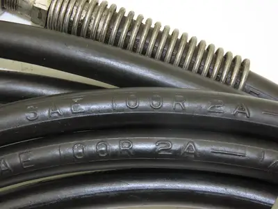 Anchor SAE100R2A 2-Wire 5000psi Hydraulic Hose with 1/4" Coupling Both Ends 26'