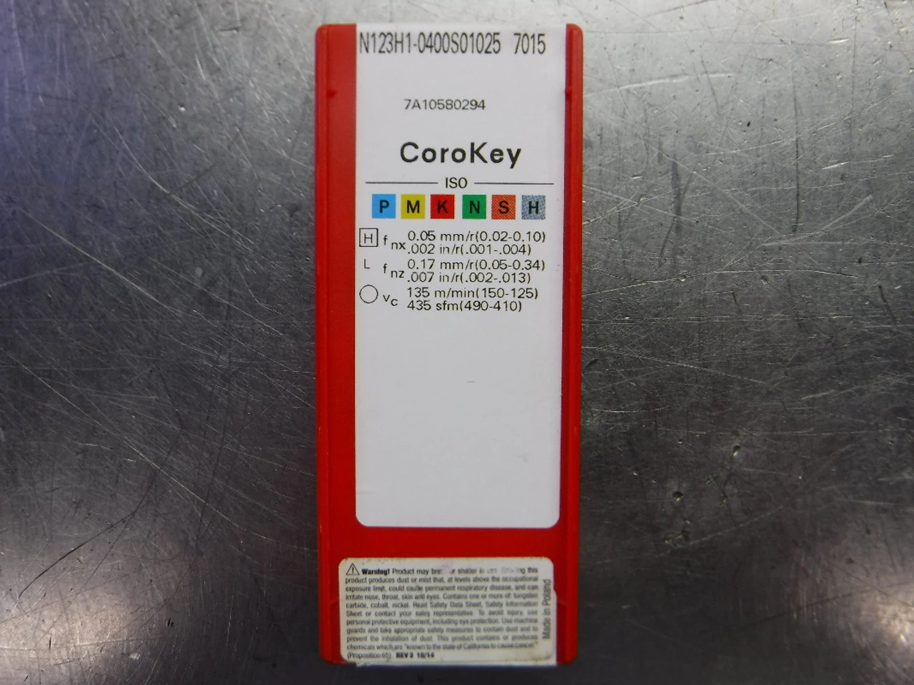 Sandvik CBN Profiling Inserts QTY5 N123H1-0400S01025 7015 (LOC3664)