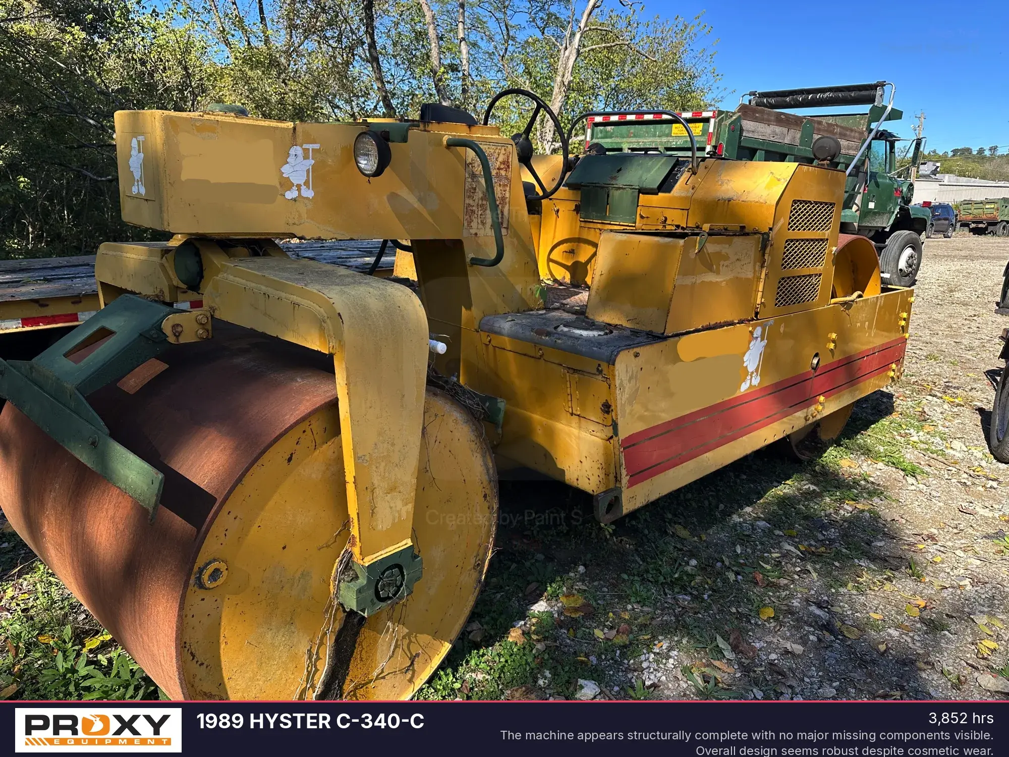 Used 1989 HYSTER C-340-C Single Drum Rollers Ohio US | Proxy Equipment #1385276
