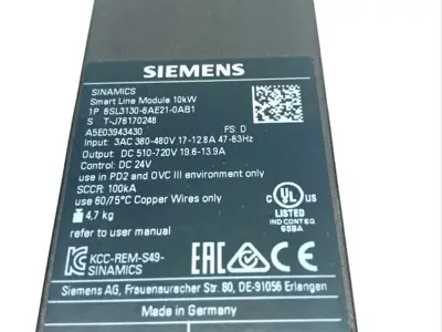 USED SIEMENS 6SL3130-6AE21-0AB1, SINAMICS S120