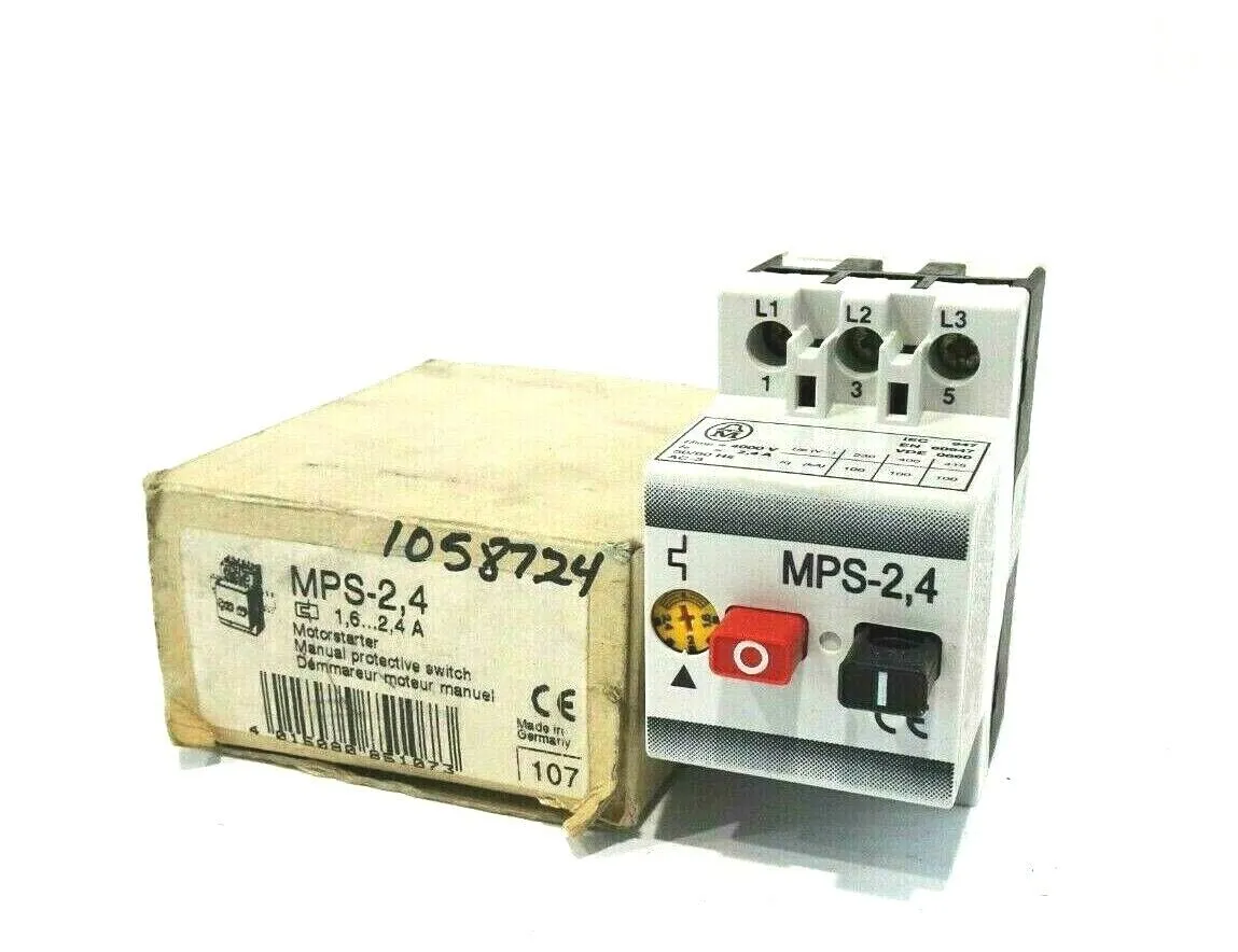 NEW KLOCKNER MOELLER MPS-2,4 MOTOR STARTER MPS24