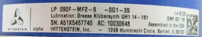 NEW WITTENSTEIN LP090F-MF2-9-0G1-3S GEAR HEAD LP090FMF290G13S
