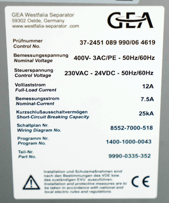 Westfalia FSC 1-06-177 Pathfinder biotech clarifier module, 316SS.