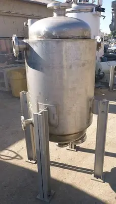 Tank, 75 Gallon, 316 Stainless Steel, Jacketed, 125 PSI, Charcoal Filter, A #S744383
