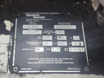 USED 1995 GARDNER-DENVER EBEREF