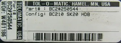 NEW TOL-O-MATIC BC2#250544 SLIDE ACTUATOR