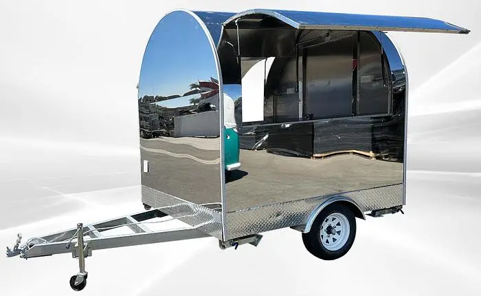 77 in Billy Food Vending Trailer Mobile Concession Both windows FT27
