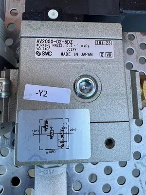 Used SMC AW20-02-A  FILTER REGULATOR 0.05-0.7MPA W/ SMC PNEUMATIC / SOLENOID  VALVE Regulators California US | Equipment Lab #1278806