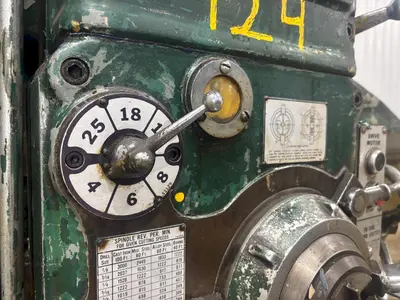 4' ARM x 9" CARLTON MODEL #1A POWER RADIAL ARM DRILL: YOBRO #24007