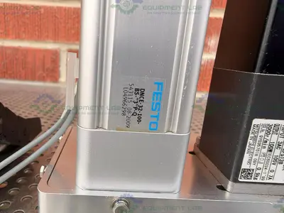 Used FESTO DNCE-32-100-BS-"3"P-Q SIZE 32 STANDARD CYLINDER W/MITSUBISHI MOTOR Electronics & Components California US | Equipment Lab #1466097