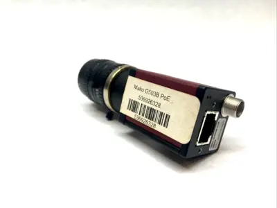 USED ALLIED VISION INDUSTRIAL MACHINE CAMERA W/ TV LENS 8MM 1:1.3