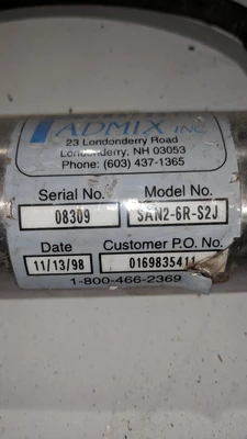 Used _UNKNOWN_ SAN2-6R-S2J Continuous Mixers Minnesota US | A&I Equipment #1317140