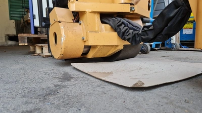 LANDOLL Rear Wheel Drive Narrow Aisle Articulating Multipurpose Electric Forklift, VIDEO