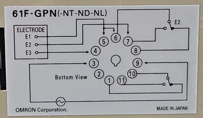 Omron 61F-GP-N FLOATLESS LEVEL SWITCH. 4C-24