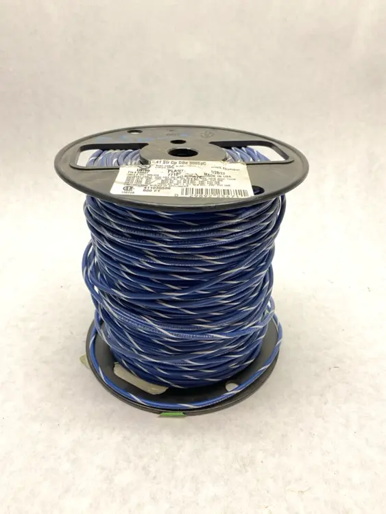 Used INTERNATIONAL WIRE AND CABLE MTW 14 BLU/WHT 500 WHITE STRIPE 450FT 029892254711 Cable & Wire | Maverick Industrial Sales #1105900