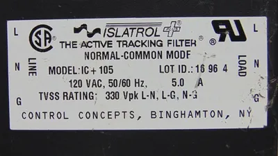 USED ISLATROL IC+105