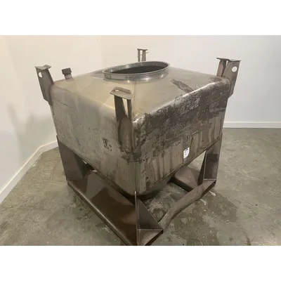 Used 1000 Liter (35 cu. Ft) IBC Matcon Stainless Steel Portable Tote Bin