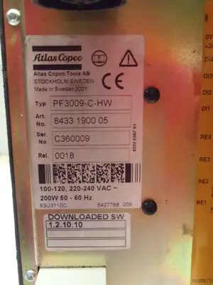 Used Atlas Copco PF3009-C-HW 8433 1900 05 Electrical Controls Michigan US | Maverick Industrial Sales #1401157