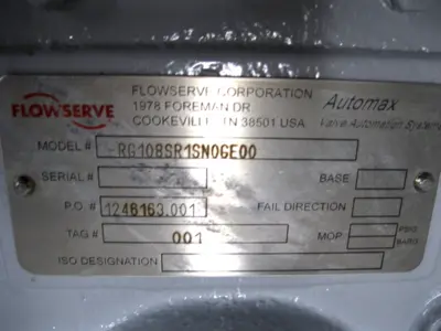 NEW Flowserve RG108SR1SN0GE00