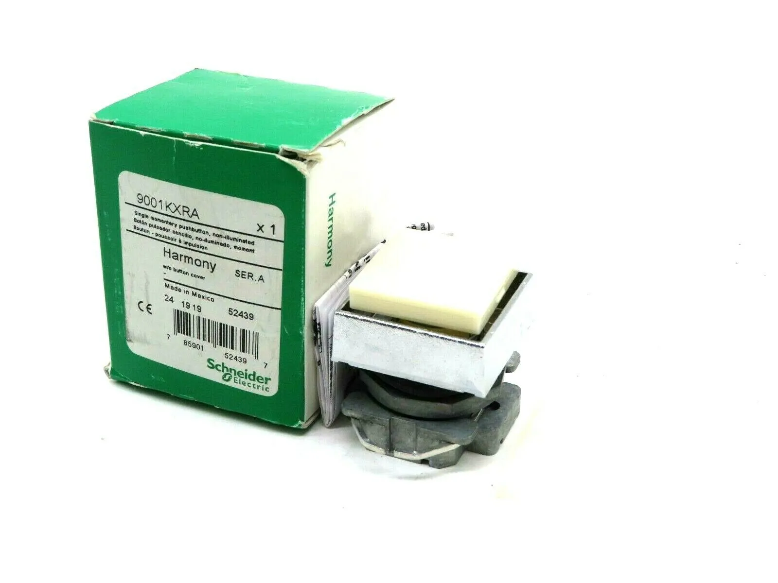 NEW SCHNEIDER ELECTRIC 9001KXRA SINGLE MOMENTARY PUSHBUTTON SERIES A
