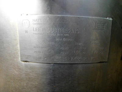 USED LEE SCRAPE AGITATED KETTLE 25 U7S