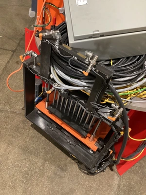 Rotary Indexing Table w/ Perforated Downdraft Surface for Welding/Assembly USED
