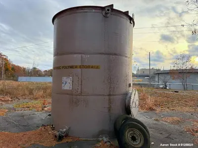 Used 7,000 Gallon Alloy Fabricators 316L Stainless Steel Vertical Storage Tank